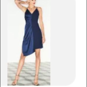 Halston blue slip dress 💙